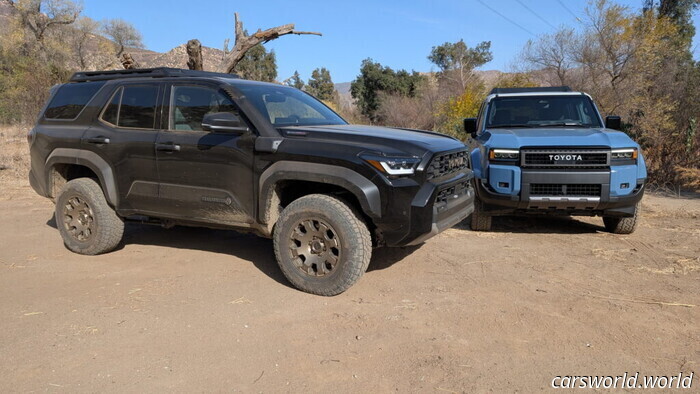 2025 Toyota 4Runner vs. Land Cruiser: Мы ездили на обоих, вот как они сравниваются | Carscoops